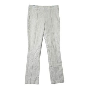 THE ROW Women Pants Size XS Pintuck Pull-On Stream Lined Side Zip Twill straight
